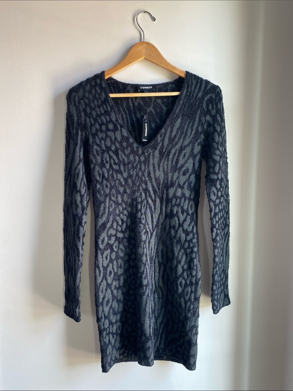 NWT Express Animal Print Bodycon Mini Dress